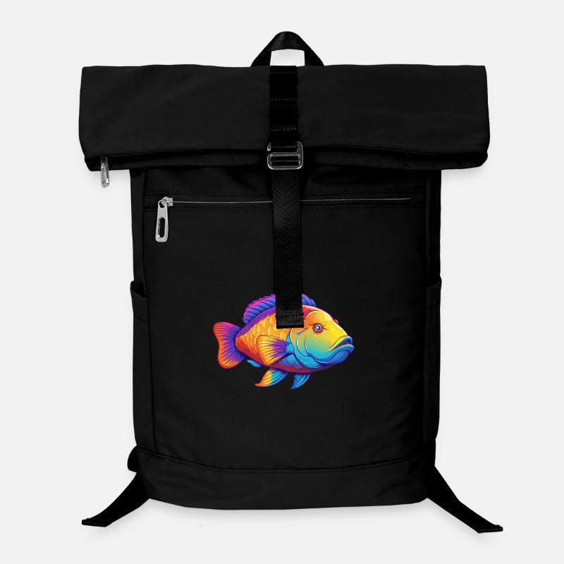 Napoleon Lippfisch Buntes Kawaii Cartoon Meerestier Laptop-Rucksack 