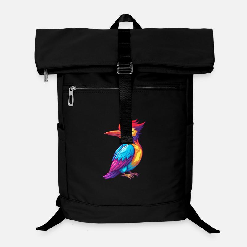 Specht Bunte Kawaii Cartoon Figur Vogel Laptop-Rucksack 