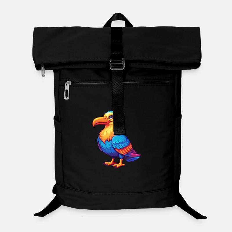 Albatross Bunte Kawaii Cartoon Figur Vogel Laptop-Rucksack 