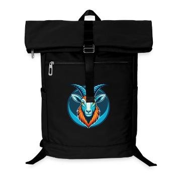 Steinbock Niedliche Kawaii Cartoon Clipart Tier Haustier Logo - Laptop-Rucksack  - Schwarz - Vorne