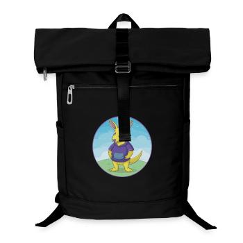 Aardvark Cute Kawaii Cartoon Clipart Animal Pet - Laptop Backpack - black - Front