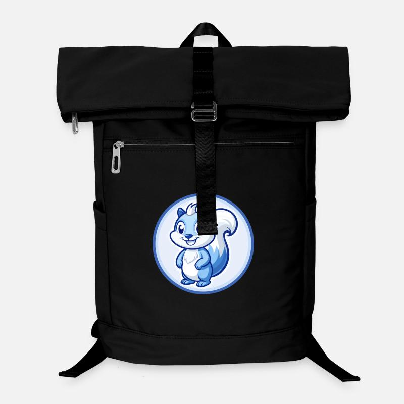 Eichhörnchen Blau Kawaii Cartoon Figur Clipart Haustier Laptop-Rucksack 