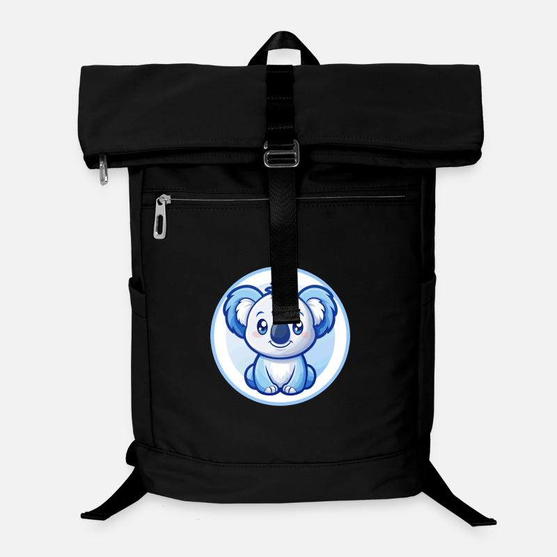 Koala Blau Kawaii Cartoon Figur Clipart Haustier Laptop-Rucksack 
