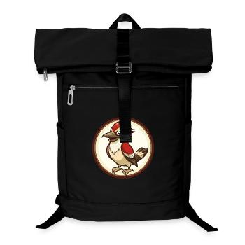 Jay Bird Bunte Kawaii Cartoon Figur Clipart - Laptop-Rucksack  - Schwarz - Vorne