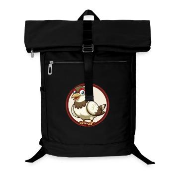 Taube Bunte Kawaii Cartoon Figur Clipart - Laptop-Rucksack  - Schwarz - Vorne