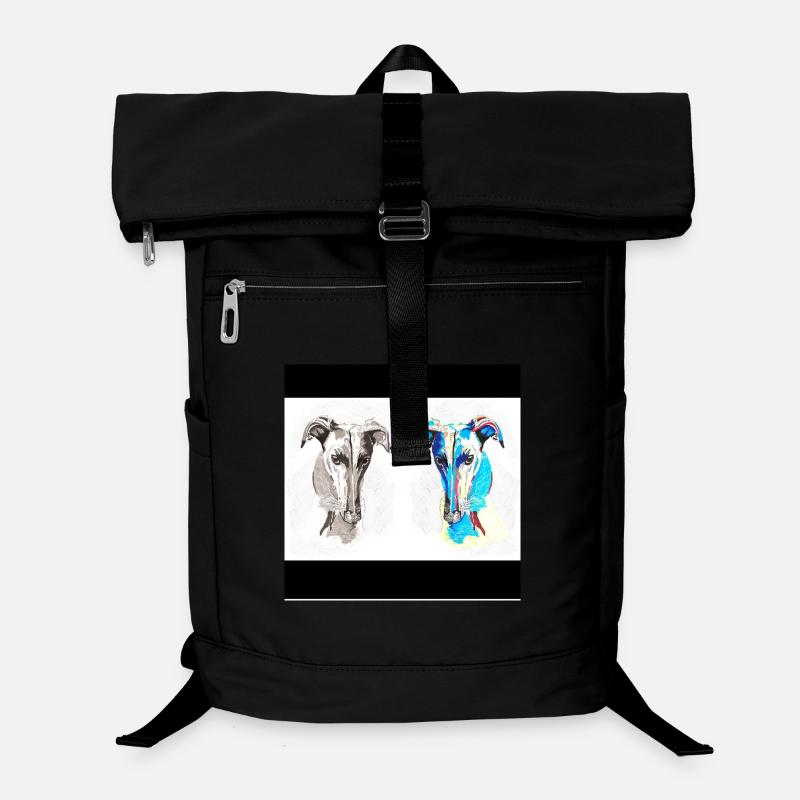 Double Dog Sketch Pop Art Laptop Backpack