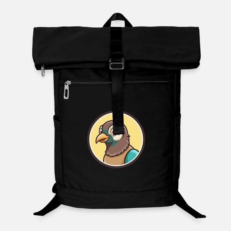 Taube Kawaii Cartoon Figur Tier Haustier Gesicht Laptop-Rucksack 