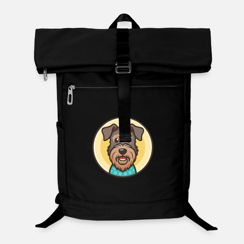 Kerry Blue Terrier Hunderasse Karikatur Kawaii Laptop-Rucksack 