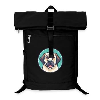 Anatolischer Schäferhund Rasse Karikatur Kawaii - Laptop-Rucksack  - Schwarz - Vorne