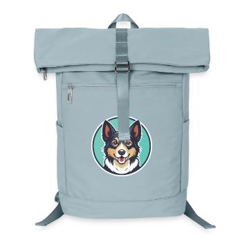Bac Ha Dog Breed Cartoon Kawaii Clipart Animal Pet - Laptop Backpack - ice blue - Front