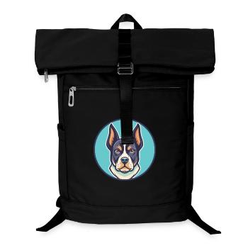 Bleu De Gascogne Dog Breed Cartoon Kawaii Clipart - Sac à dos ordinateur - noir - Devant
