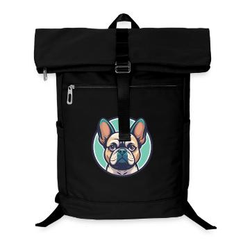 Braque Francais Dog Breed Cartoon Kawaii Clipart - Laptop Backpack - black - Front