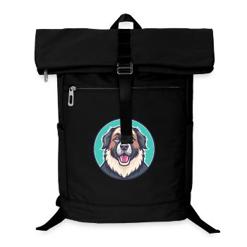 Kaukasischer Schäferhund Hunderasse Karikatur Kawaii - Laptop-Rucksack  - Schwarz - Vorne