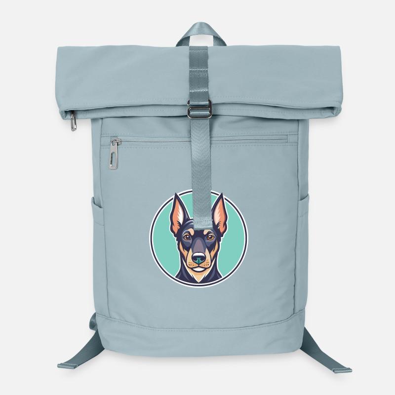 Deutscher Jagdterrier Hunderasse Karikatur Kawaii Laptop-Rucksack 