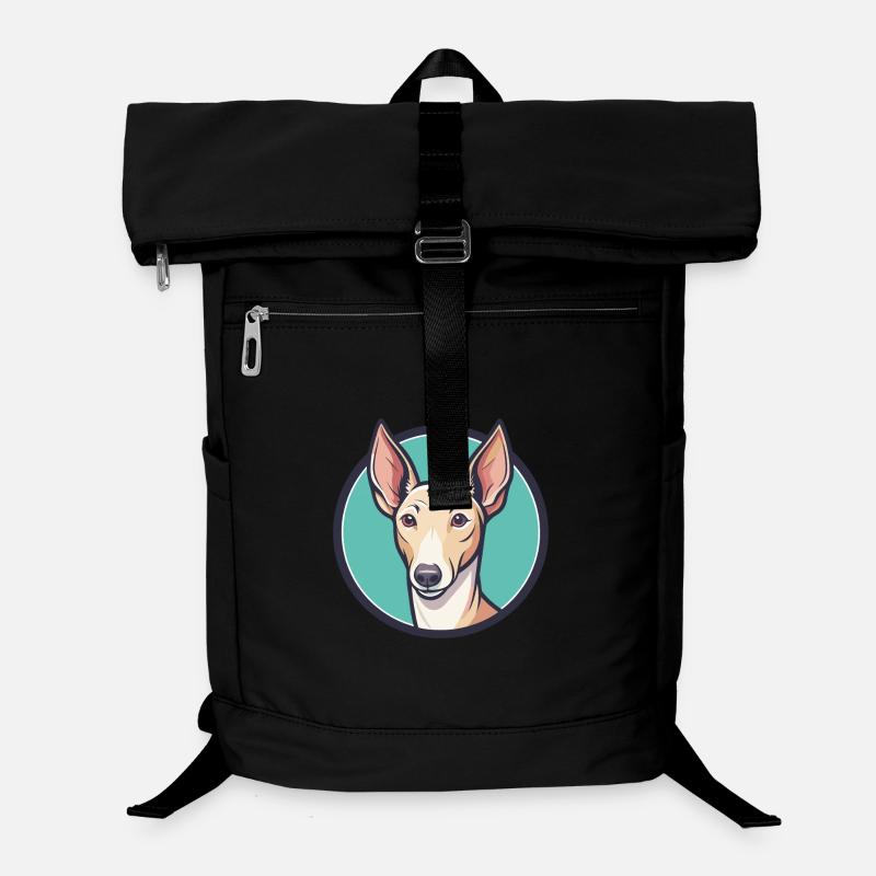 Podenco Valenciano Race Chien Dessin animé Kawaii Sac à dos ordinateur