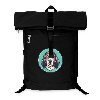 Polnischer Hund Rasse Cartoon Kawaii Clipart Haustier - Laptop-Rucksack  - Schwarz - Vorne