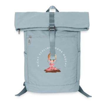 Nicht schlimm, Mama wäscht (Prinzessin) - Laptop-Rucksack  - Eisblau - Vorne