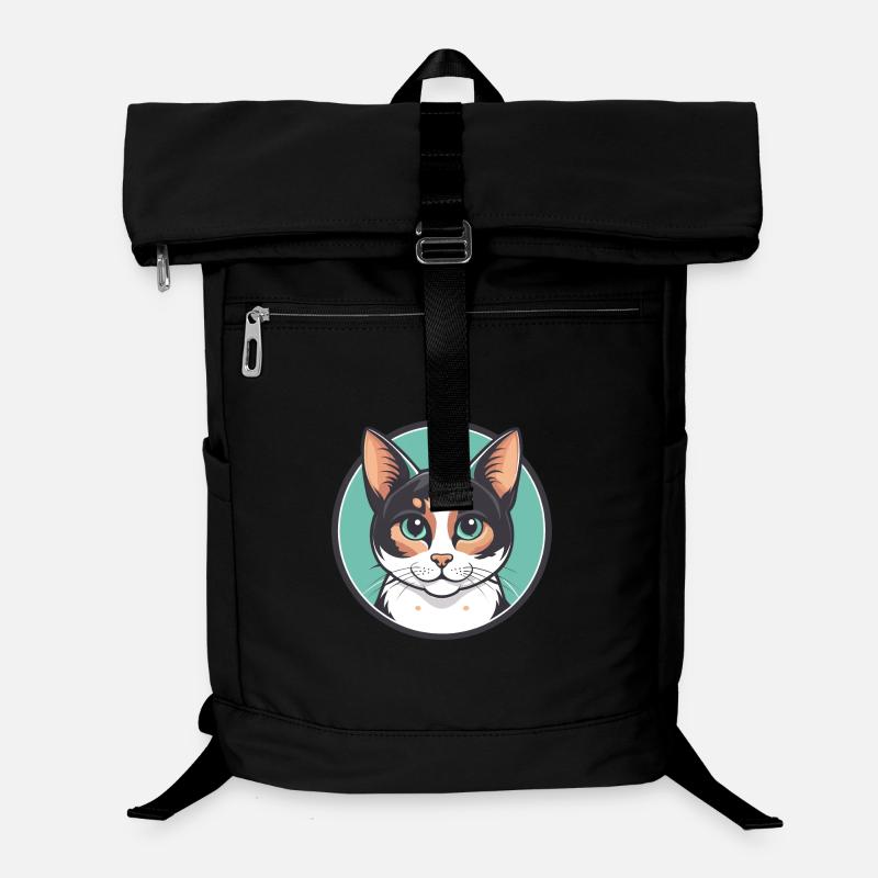 Bobtail Japonais Chat Race Dessin Animé Kawaii Animal Sac à dos ordinateur