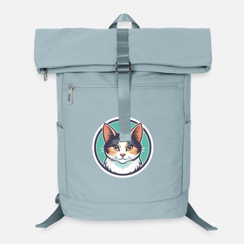 Turc Van Chat Race Dessin Animé Kawaii Animal Pet Sac à dos ordinateur