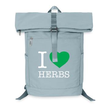 I LOVE HERBS - Laptop-Rucksack  - Eisblau - Vorne