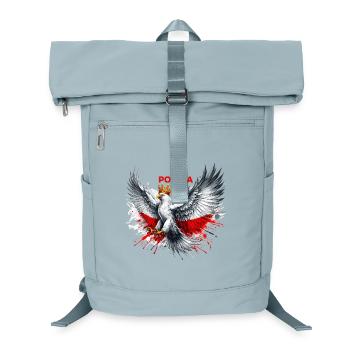 Poland Polska Polish Red White Eagle Crown Gift - Laptop Backpack - ice blue - Front
