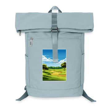 Shinnecock Hills Golfplatz Reise Posterkarte - Laptop-Rucksack  - Eisblau - Vorne