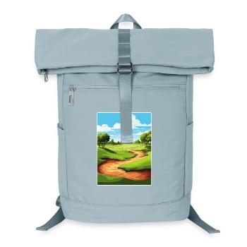 Bethpage Black Golf Club Reiseposter Souvenir - Laptop-Rucksack  - Eisblau - Vorne