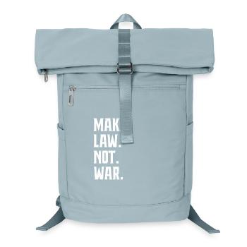 Make Law Not War Lawyer Judge Advocate - Laptop Backpack - ice blue - Front