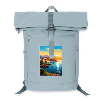 Antalya Turquie Voyage Affiche Souvenir Peinture WPA - Sac à dos ordinateur - bleu glacier - Devant