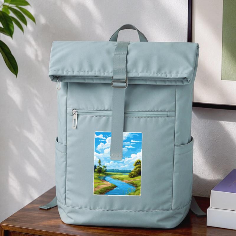 Basse vallée de l’Oder Allemagne Affiche de voyage souvenir Sac à dos ordinateur