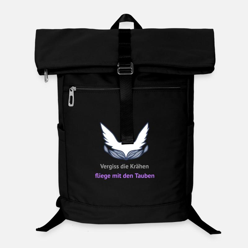 Vergiss die Krähen, fliege mit den Tauben Laptop-Rucksack 