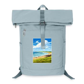 Constantine Bay Cornwall England Reiseposter WPA - Laptop-Rucksack  - Eisblau - Vorne