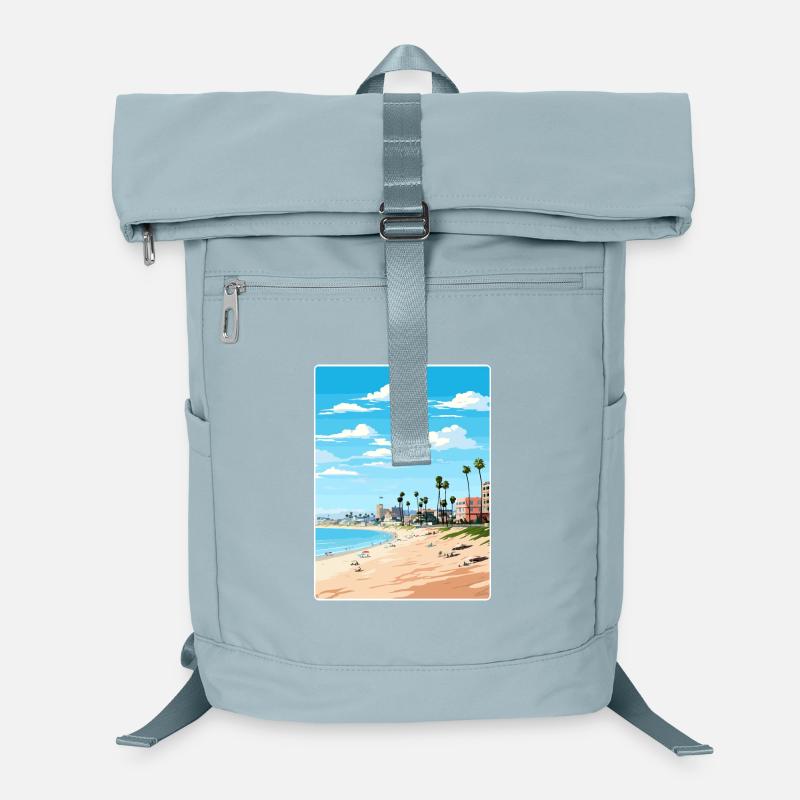Manhattan Beach California Travel Poster Souvenir Laptop Backpack