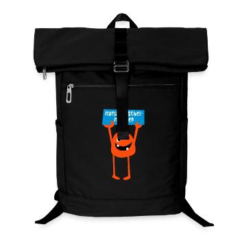 Monstre Maman Câlin Halloween Bande Dessinée Cool Dictons - Sac à dos ordinateur - noir - Devant
