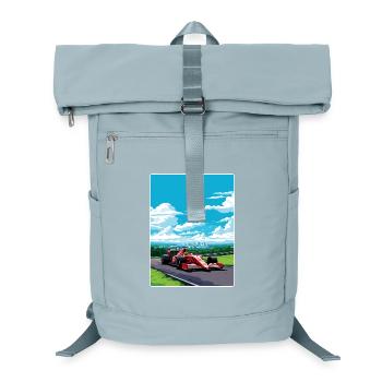 Lebendiges Formel-Rennwagen-Design - Laptop-Rucksack  - Eisblau - Vorne