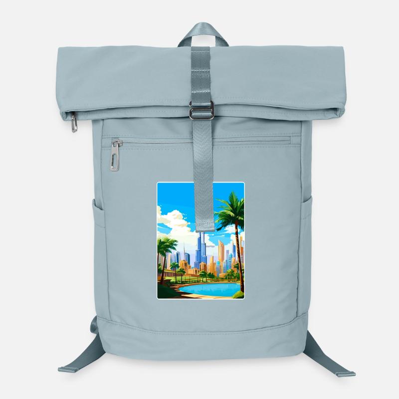 Dubai Vereinigte Arabische Emirate Reiseposter Souvenir Laptop-Rucksack 