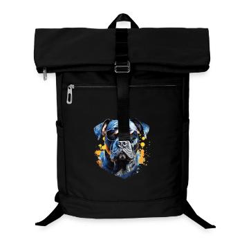 Cane Corso with sunglasses - Laptop Backpack - black - Front