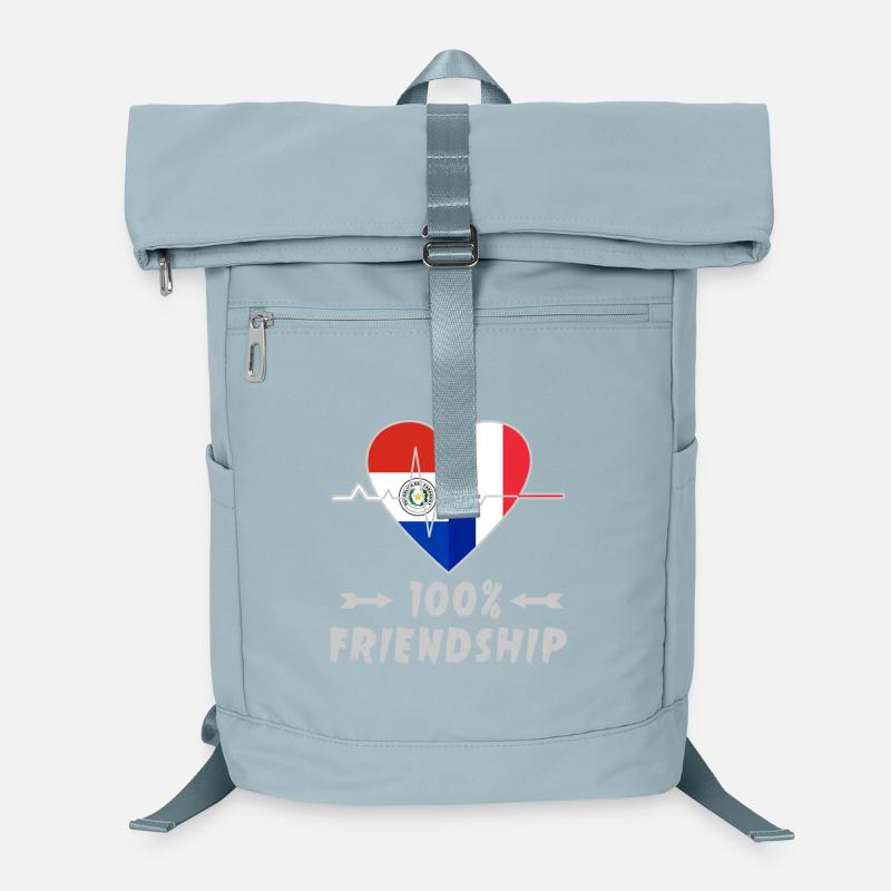 Paraguay und Frankreich 100% Freundschaft Laptop-Rucksack 