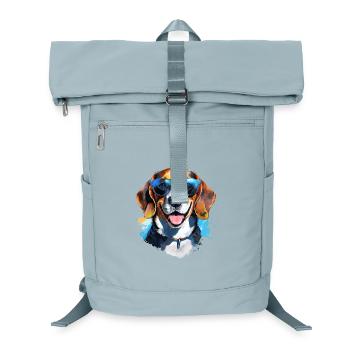 Beagle with sunglasses - Laptop Backpack - ice blue - Front