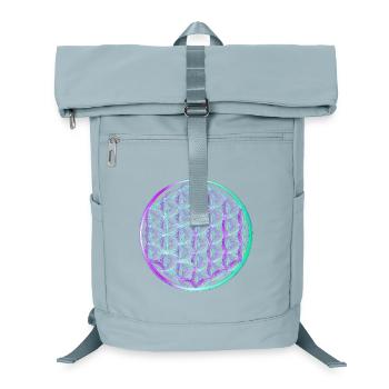 Lebensblume - Laptop-Rucksack  - Eisblau - Vorne