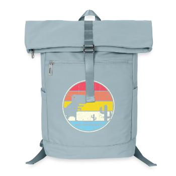 Wüste Sonnenuntergang Pixel Silhouette - Laptop-Rucksack  - Eisblau - Vorne