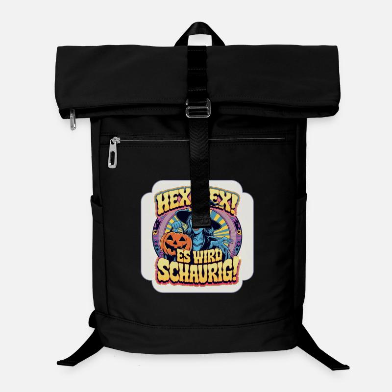 Grusel Halloween Hexe es wird schaurig Laptop-Rucksack 