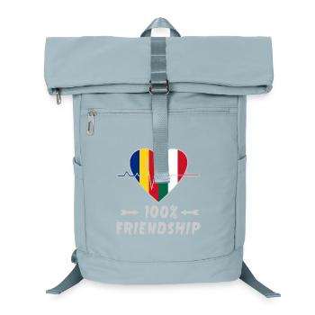 Romania and Italy 100% friendship - Laptop Backpack - ice blue - Front