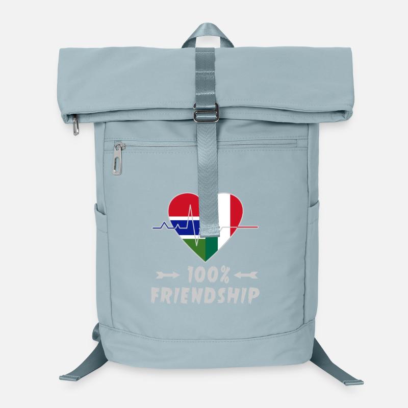 Gambia and Italy 100% friendship Laptop Backpack