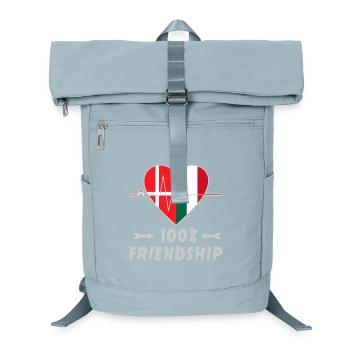 Denmark and Italy 100% friendship - Laptop Backpack - ice blue - Front