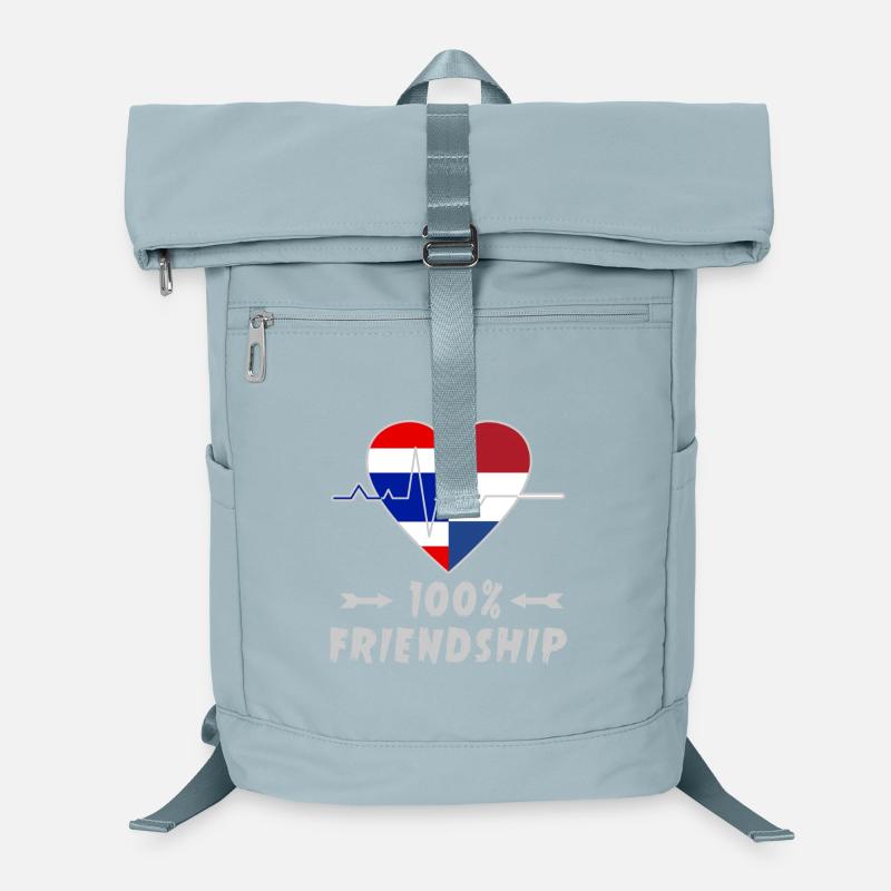100 % amitié entre la Thaïlande et les Pays-Bas Sac à dos ordinateur