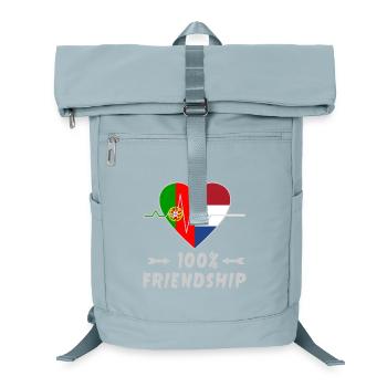 Le Portugal et les Pays-Bas : amitié à 100 % - Sac à dos ordinateur - bleu glacier - Devant
