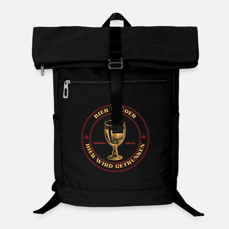 Bier Brüder. Logo für Malle Reisen oder JGA Laptop-Rucksack 