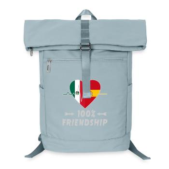Mexiko und Spanien 100% Freundschaft - Laptop-Rucksack  - Eisblau - Vorne
