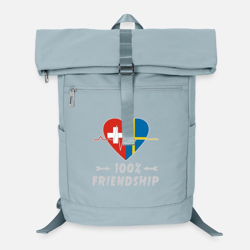 Schweiz und Schweden 100% Freundschaft Laptop-Rucksack 